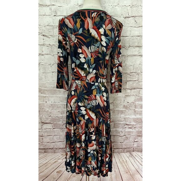 Aldo Martins Cap Juluca A New Story Jersey Knit Midi Dress Tropical US Size S - Picture 4 of 5